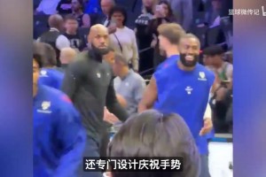 詹姆斯杰伦布朗专属握手礼！双手合十收尾，NBA官方都转发了